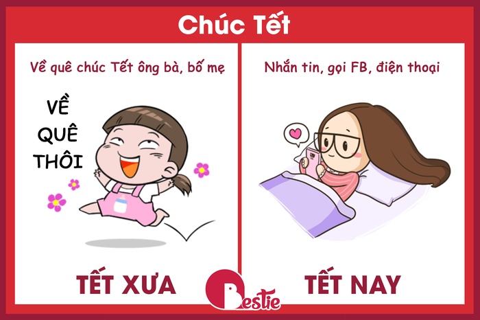 Sự khác biệt giữa Tết xưa và Tết nay