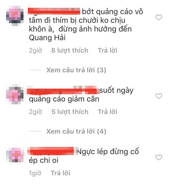 Bạn gái Quang Hải nhận ngay cái kết đắng khi quảng cáo