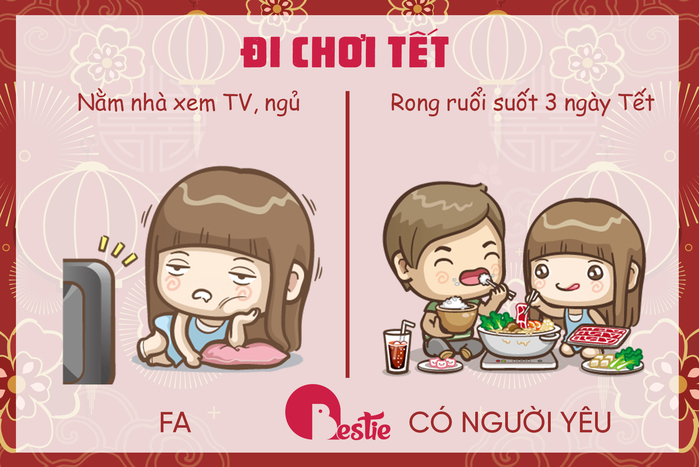 Sự khác biệt ngày Tết của hội có gấu và hội ế
