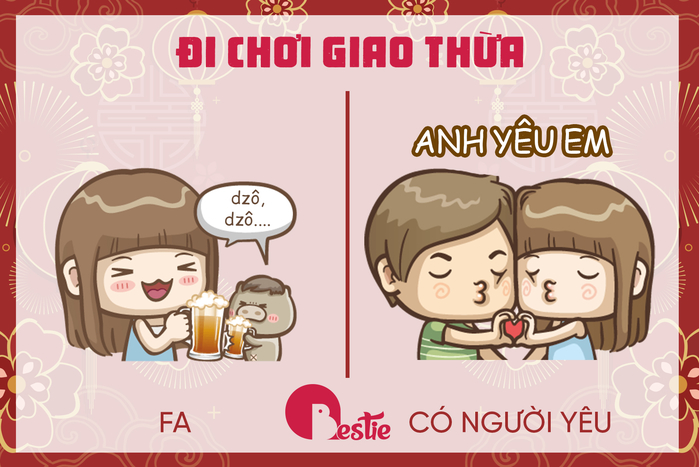 Sự khác biệt ngày Tết của hội có gấu và hội ế