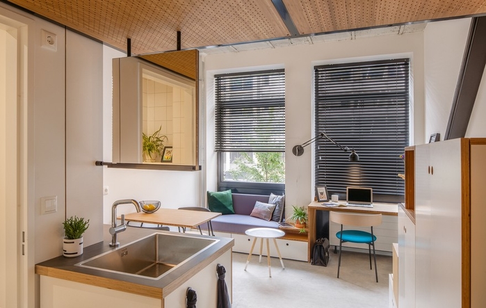 Chiêm ngưỡng căn hộ 18m2 đầy tiện ích, gọn và đẹp ngất ngây