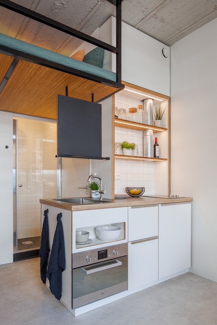 Chiêm ngưỡng căn hộ 18m2 đầy tiện ích, gọn và đẹp ngất ngây
