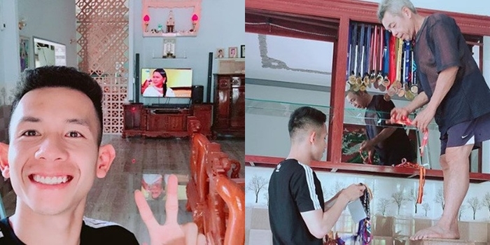 Dàn cầu thủ về nhà đón Tết: Tư Dũng nấu bánh chưng cùng mẹ
