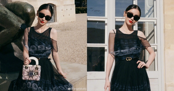 Mặc lùm xùm bị đàn em tát, Angela Baby thả dáng tại Paris