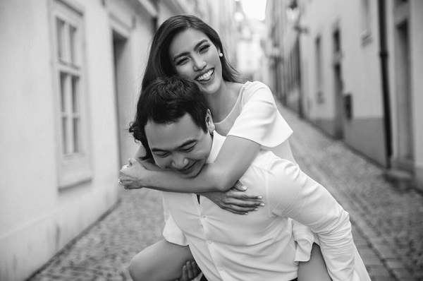 Muôn sắc thái mỹ nhân Việt được nửa kia cõng