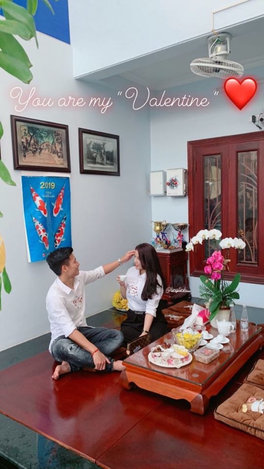 Ngọt ngào như Valentine của cầu thủ Việt