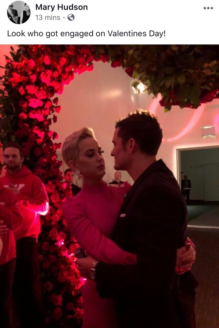 Orlando Bloom chính thức cầu hôn Katy Perry vào ngày Valentine