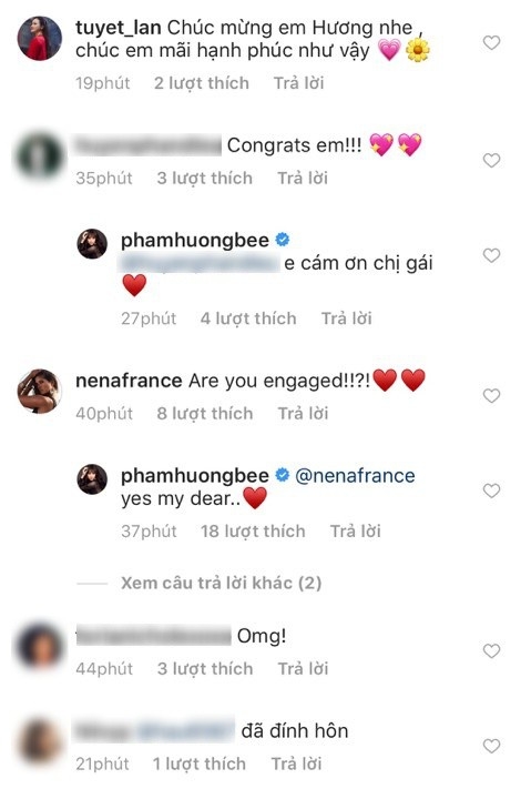 Phạm Hương xác nhận đã đính hôn, đeo nhẫn kim cương khủng ở ngón áp út