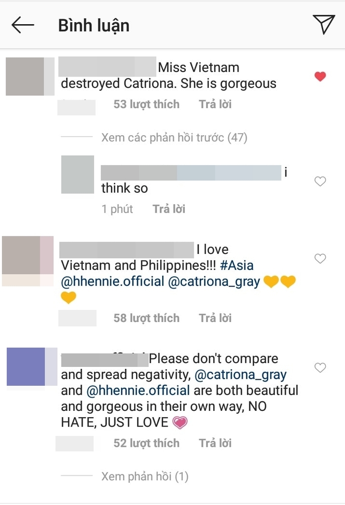H'Hen Niê cùng Catriona Gray so kè nhan sắc