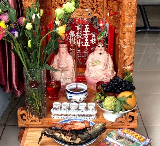 Cúng cá lóc trong ngày vía Thần Tài