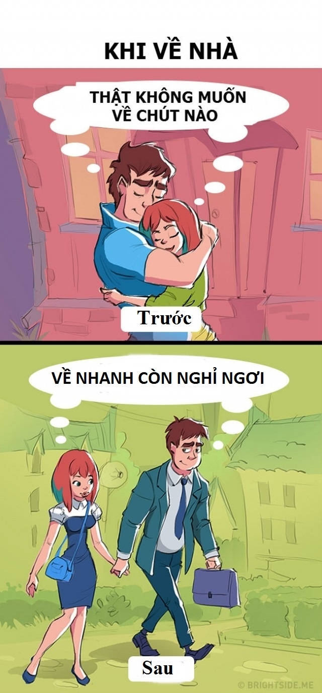 10 thay đổi khi các cặp đôi về chung một nhà