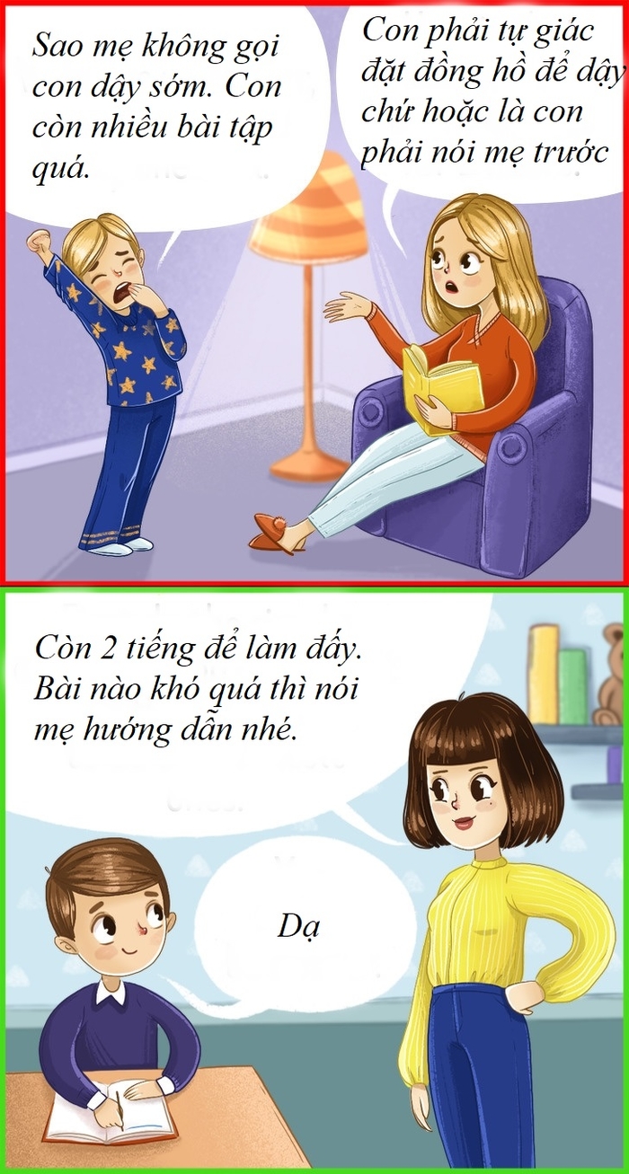 Bộ tranh hãy dạy con khôn khéo, đừng quát mắng, la rầy