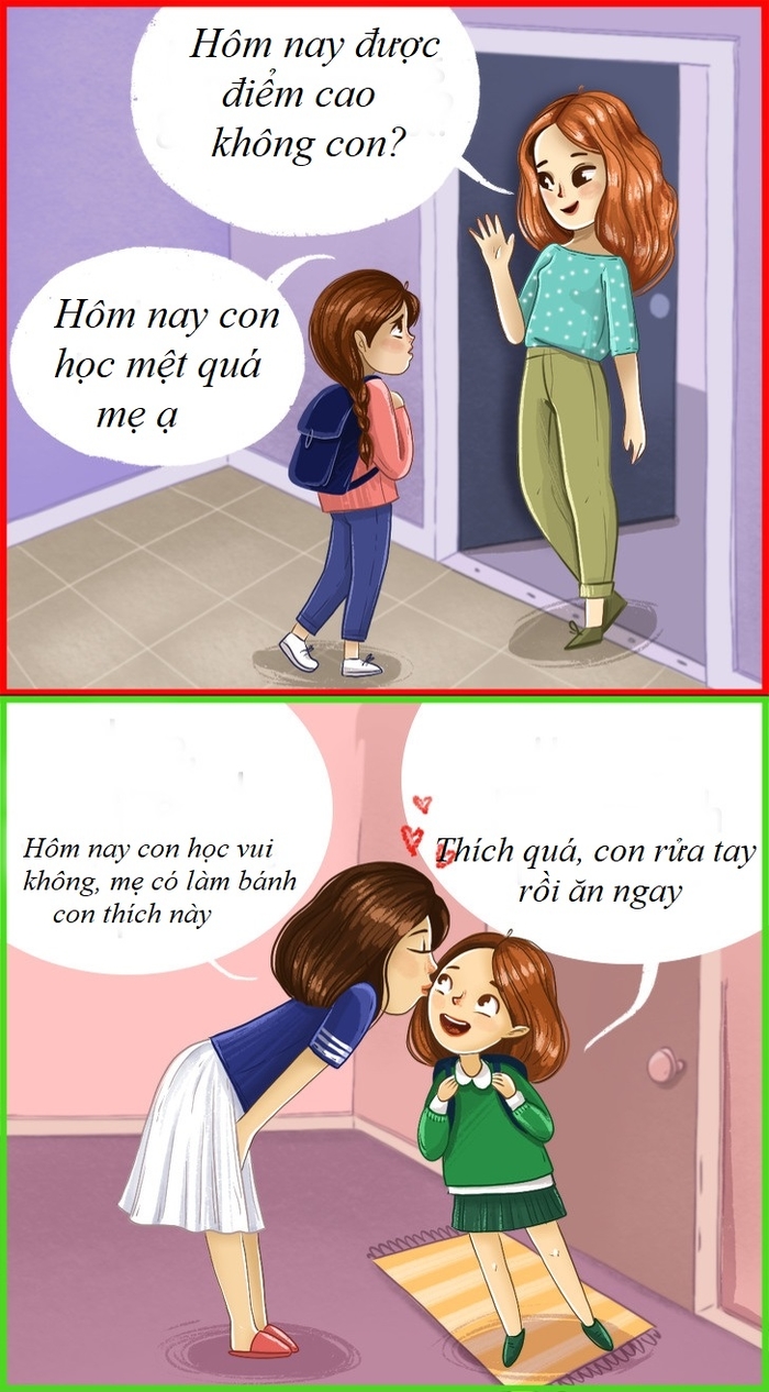 Bộ tranh hãy dạy con khôn khéo, đừng quát mắng, la rầy