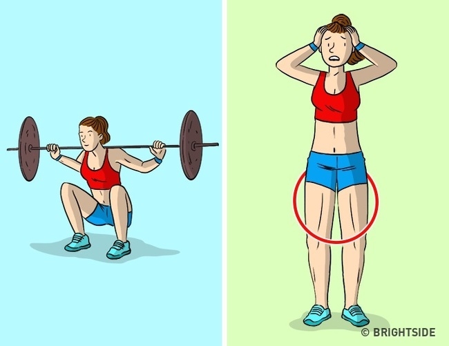 8 bài tập phản tác dụng khiến chị em cơ bắp cuồn cuộn, kém nữ tính