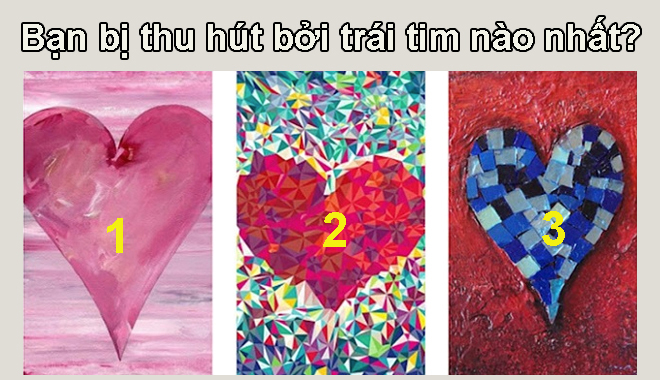 Chọn trái tim thu hút nhất sẽ phơi bày chuyện yêu đương của chính bạn