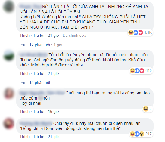 Cô gái mệt mỏi vì người yêu sống quá đạo lý
