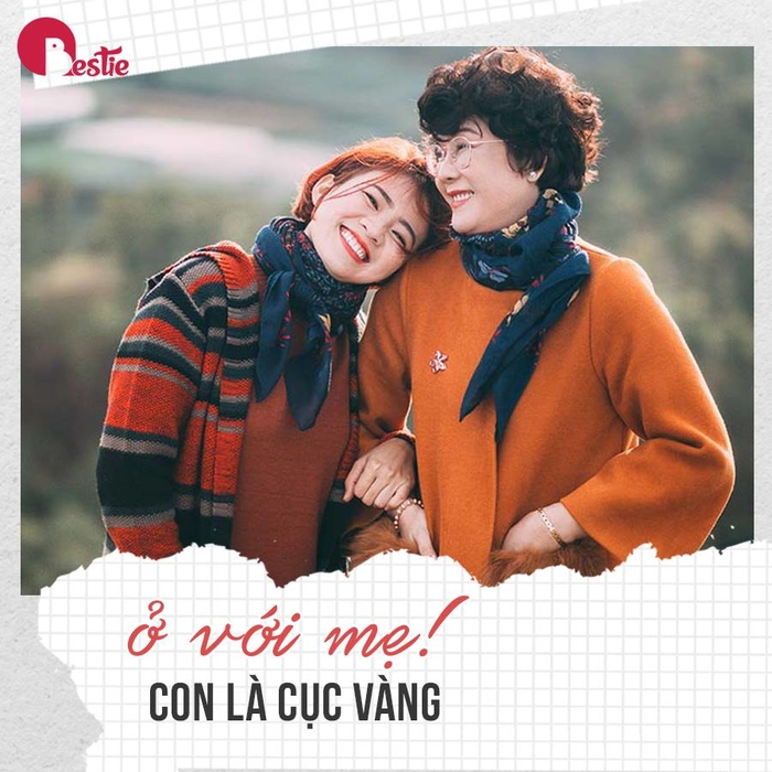 Điều tuyệt vời nhất của con chính là được bên cạnh mẹ