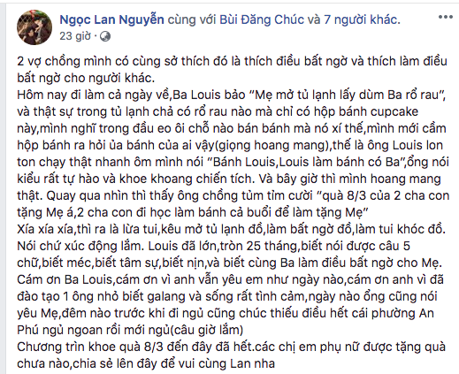 Sao Việt khoe quà ngày 8/3