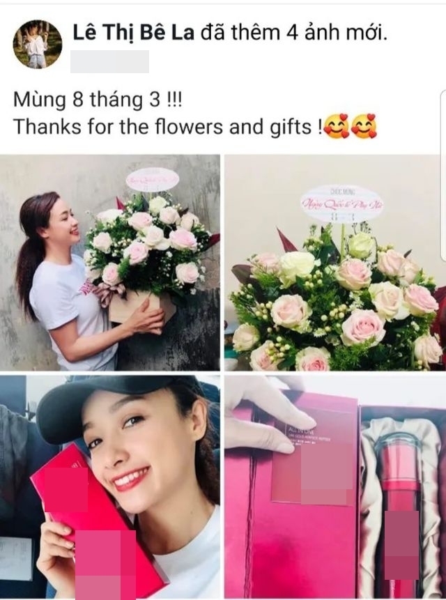 Sao Việt khoe quà ngày 8/3