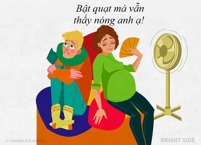 Bộ ảnh vui: Những tình huống cười ra nước mắt chỉ mẹ bầu mới hiểu
