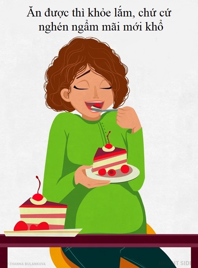 Bộ ảnh vui: Những tình huống cười ra nước mắt chỉ mẹ bầu mới hiểu