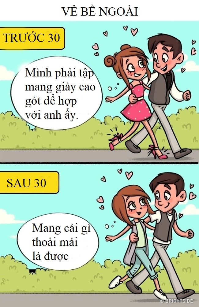 Tình yêu trước và sau tuổi 30 khác nhau như thế nào?