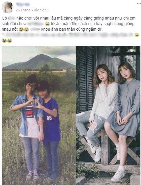 Những đôi bạn nữ giống nhau như hai giọt nước vì chơi thân quá lâu