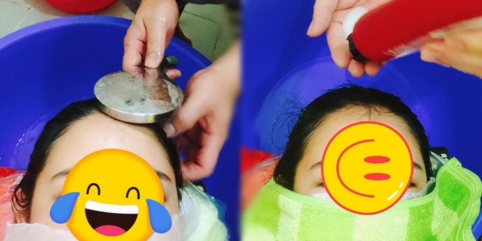 Cô gái 26 tuổi vẫn được bố chăm bẵm gội đầu cho, khiến CĐM gato vô cực