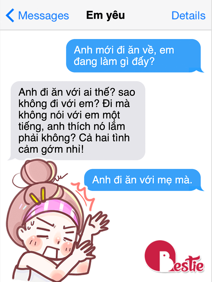 Con trai sợ nhất khi yêu đó là con gái khi ghen
