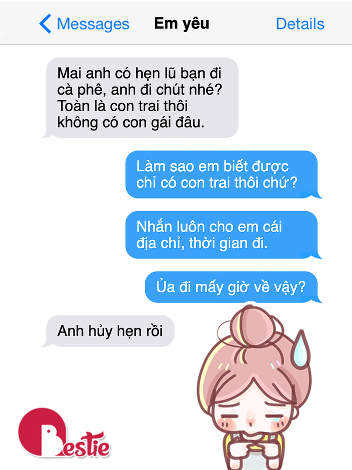 Con trai sợ nhất khi yêu đó là con gái khi ghen