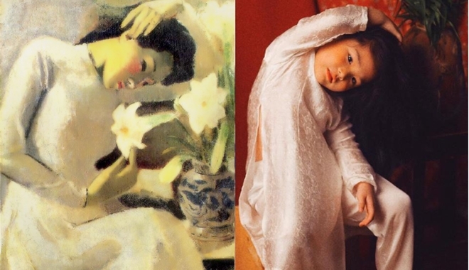 Mẹ trẻ cho con chụp bộ ảnh “thiếu nữ bên hoa huệ” và cái kết