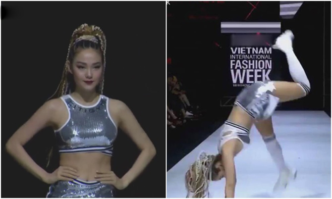 Mỗi lần Minh Hằng catwalk là lại khiến cư dân mạng đứng hình mất 5 giâ