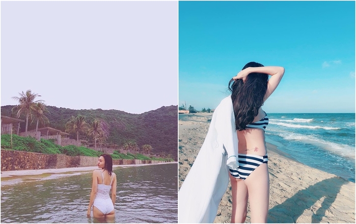 Ninh Dương Lan Ngọc diện bikini khoe đường cong phồn thực
