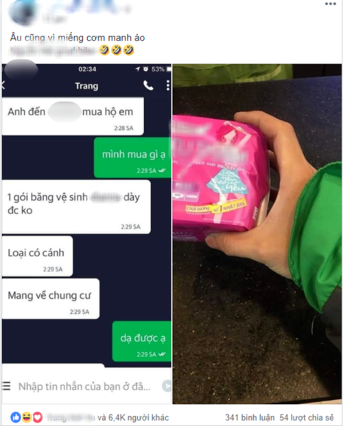 Tài xế công nghệ: nửa đêm giao hàng, nhắn tin dễ thương với khách