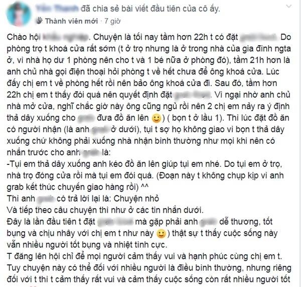 Tài xế công nghệ: nửa đêm giao hàng, nhắn tin dễ thương với khách