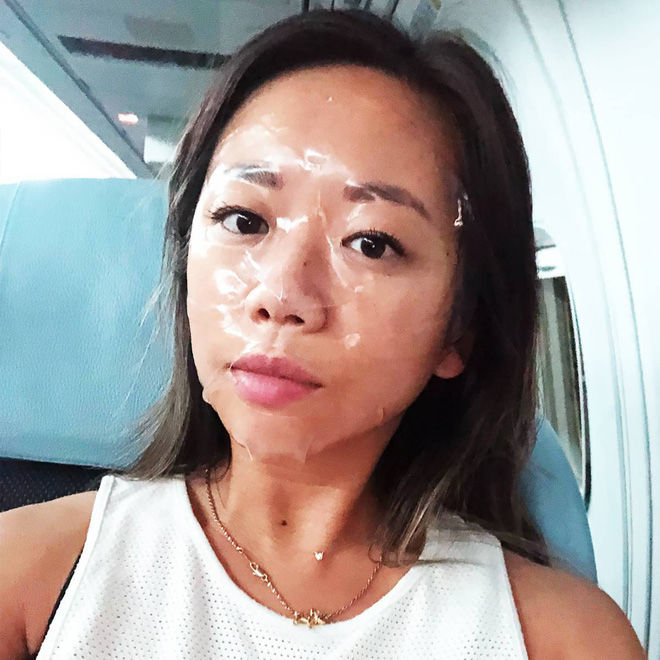 Dưỡng da tiện lợi trên máy bay