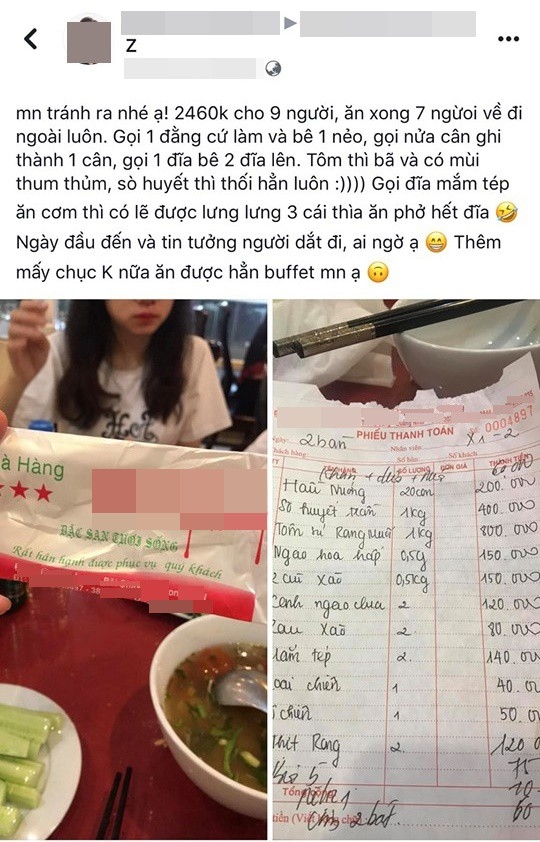 9 người ăn chầu hải sản 2,5 triệu là rẻ hay mắc?