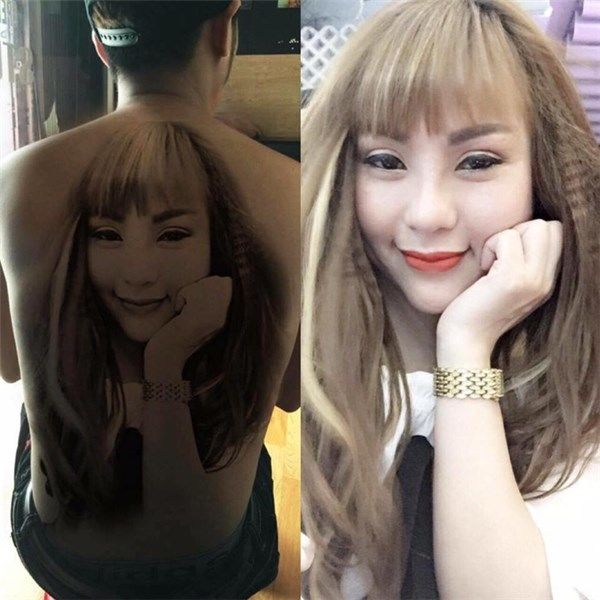 Chịu đau 9 tiếng, “soái ca” xăm hình vợ với lời nhắn nhủ ngọt ngào