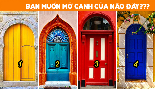 Chọn cách cửa ấn tượng nhất và cùng khám phá tính cách của chính mình