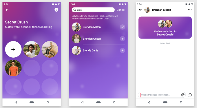 Facebook hẹn hò ra mắt tính năng crush bí mật