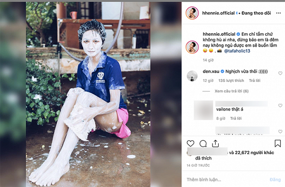 Hoa hậu H'Hen Niê và rapper Đen Vâu vướng nghi vấn hẹn hò sau loạt hàn