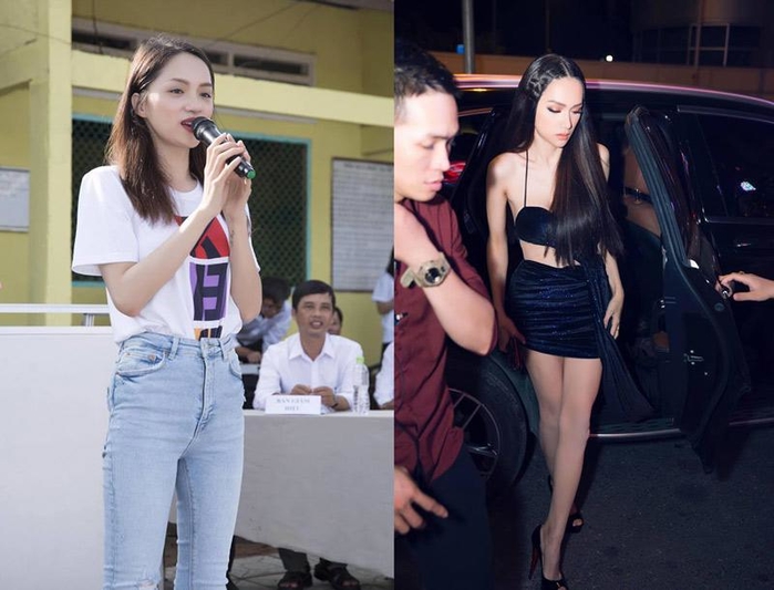 Kiêu sa, sexy như bà hoàng trên thảm đỏ nhưng ngoài đời Hương Giang lạ