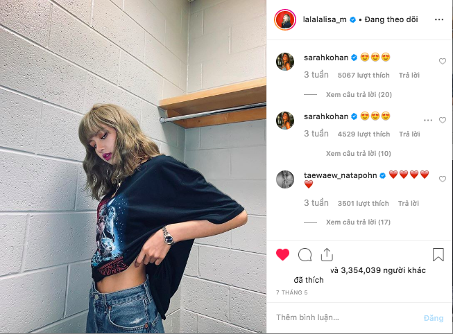Nữ hoàng Instagram Kpop Lisa khiến hơn 25 triệu followers mê mẩn