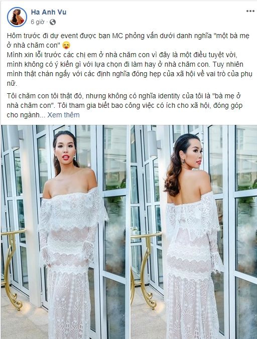 Ở nhà chăm con thì đã làm sao, Hà Anh phá vỡ định nghĩa hẹp về phụ nữ