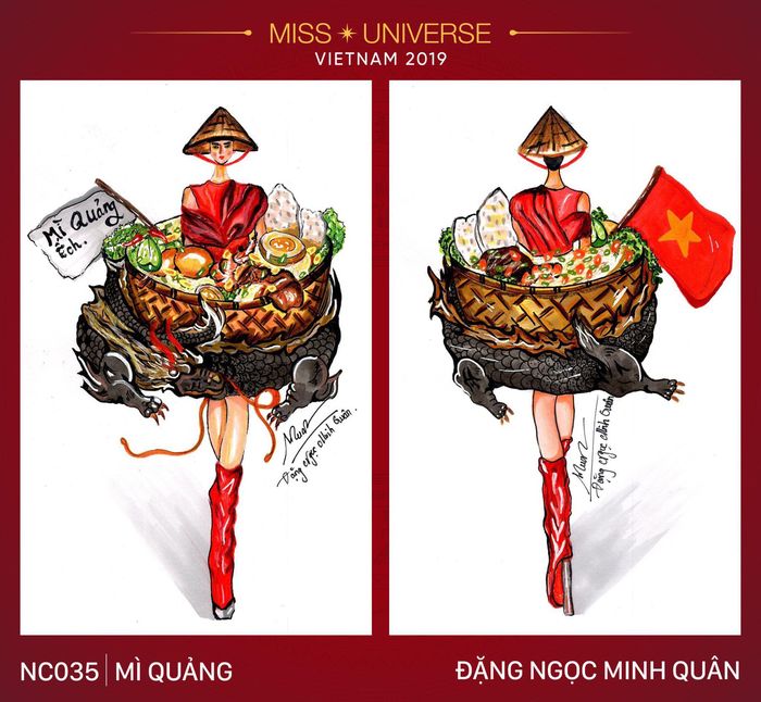 Trang phục “bàn thờ” thiết kế cho Hoàng Thùy gây tranh cãi dữ dội
