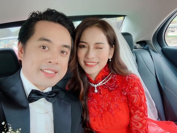 Bà xã Dương Khắc Linh lộ vòng hai lớn bất thường trong lễ rước dâu