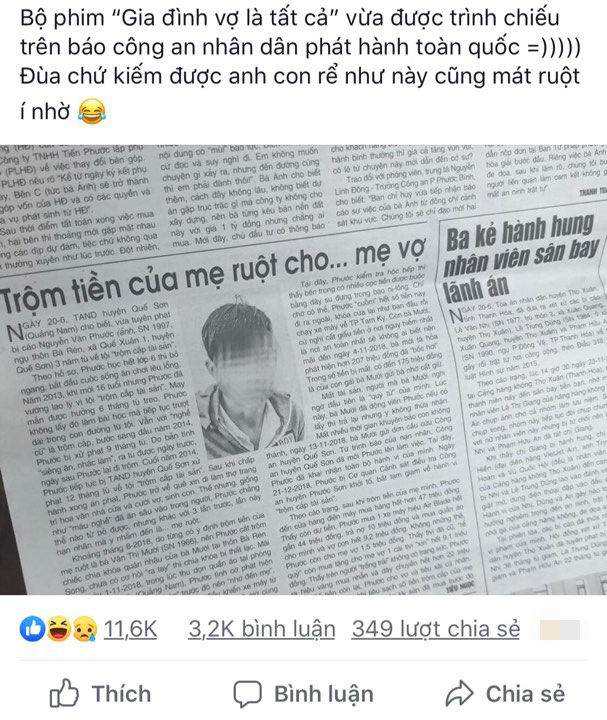 Chàng rể của năm: Trộm tiền của mẹ ruột cho mẹ vợ
