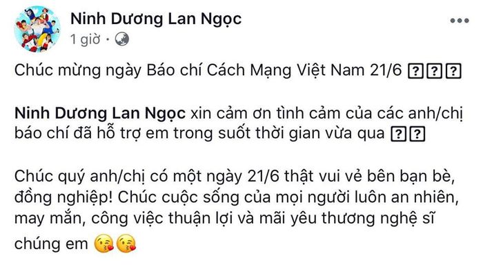 Erik và loạt sao Việt tưng bừng gửi lời chúc ngày Báo chí 21/6