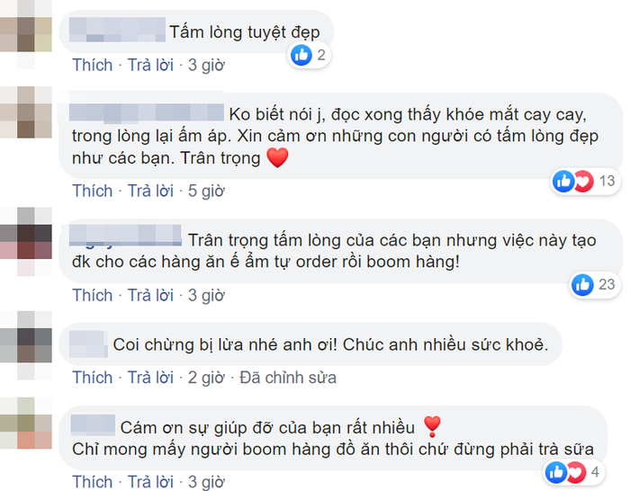 Nhóm bạn trẻ tại Sài Gòn hỗ trợ mua lại đồ ăn từ tài xế bị bom hàng