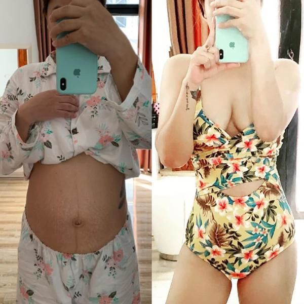 Quấn bụng giảm eo sau sinh, Hải Băng nhanh chóng lấy lại vóc dáng